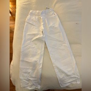 Zara white jean mom fit